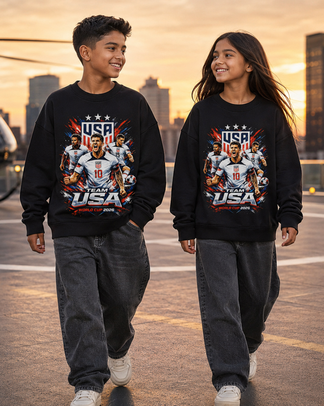 Team USA World Cup 2026 Kids Fan Crewneck