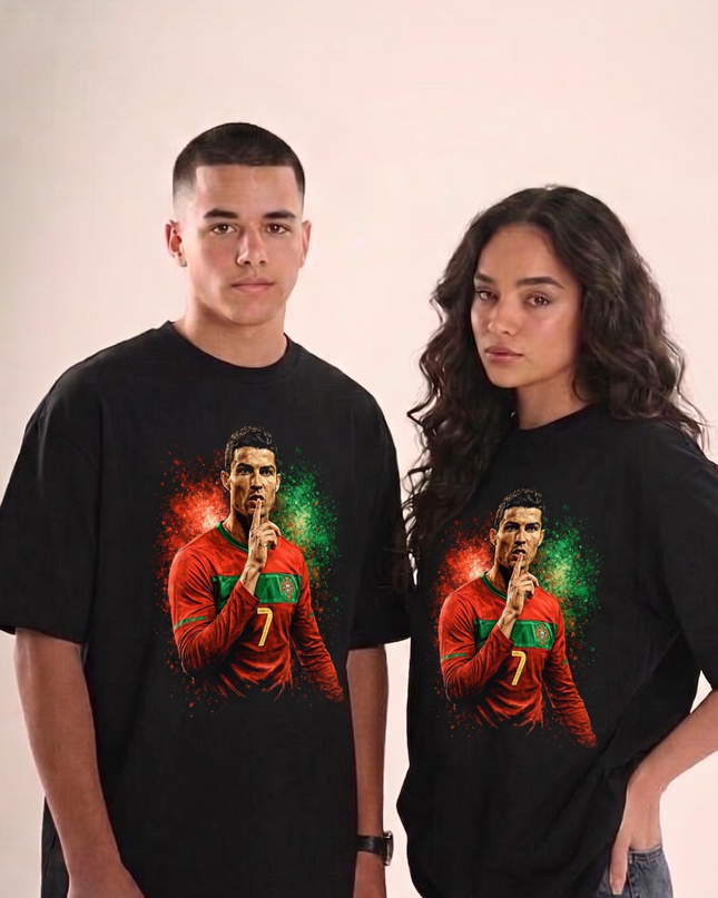 Cristiano Ronaldo Shhh Silence Portugal Fan T-Shirt