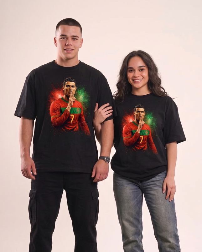 Cristiano Ronaldo Shhh Silence Portugal Fan T-Shirt