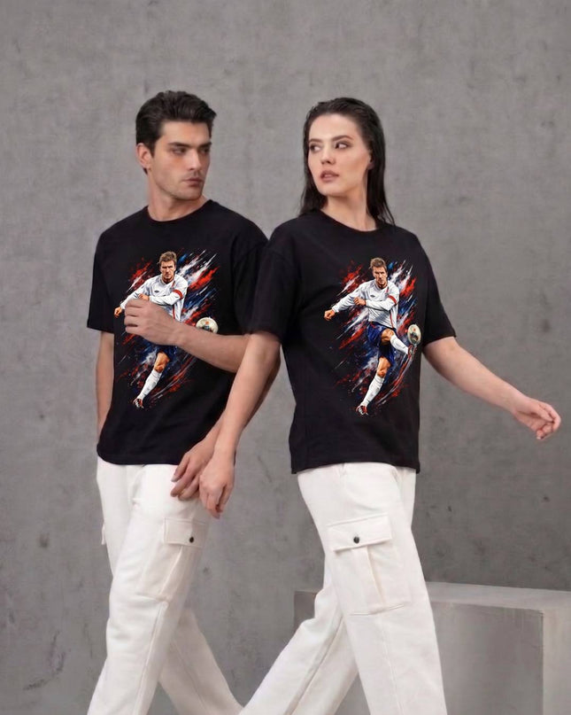 David Beckham England Legend Signature Dynamic Kick Unisex Fan T-Shirt