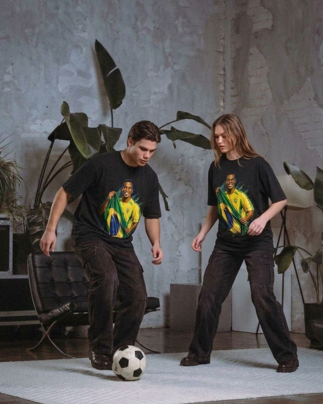 Ronaldinho #11 Brazil Flag Pride Unisex Fan T-Shirt