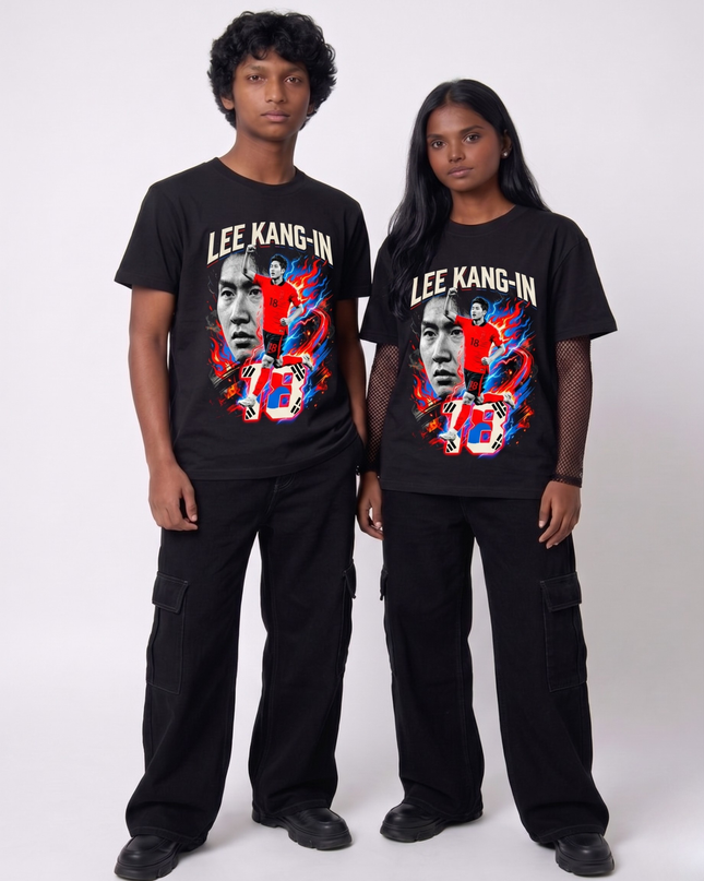 Lee Kang-In #18 South Korea National Team World Cup 2026 Unisex Fan T-Shirt