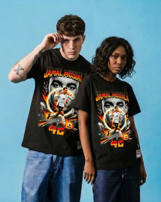 Jamal Musiala #42 – Germany Alemanha Copa do Mundo 2026 Unisex Fan T-Shirt