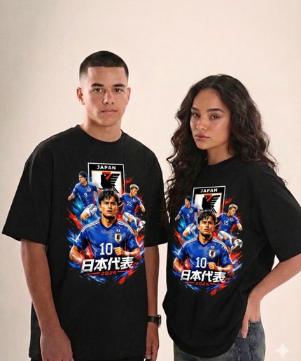 T-shirt unisexe pour supporter du Japon – Équipe du Japon 2026, numéro 10