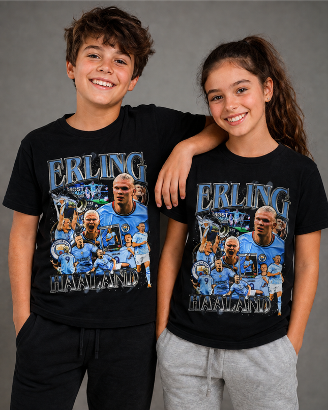 T-shirt enfant fan Erling Haaland Manchester City