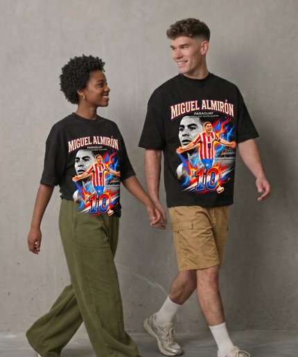Miguel Almirón #10 Paraguay World Cup 2026 Qualified Unisex Fan T-Shirt