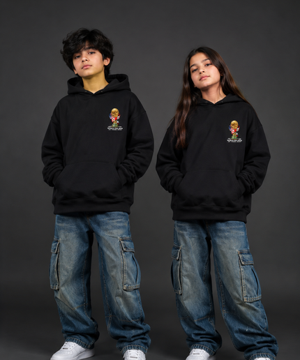 Ronaldinho #10 Barcelona Neon Green Kids Fan Hoodie