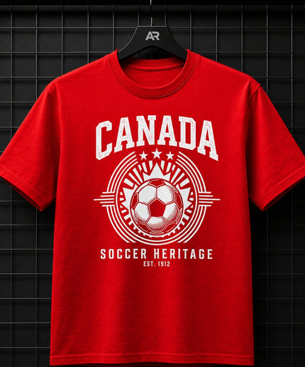 Canada Soccer Heritage Est. 1912 Kids Fan T-Shirt