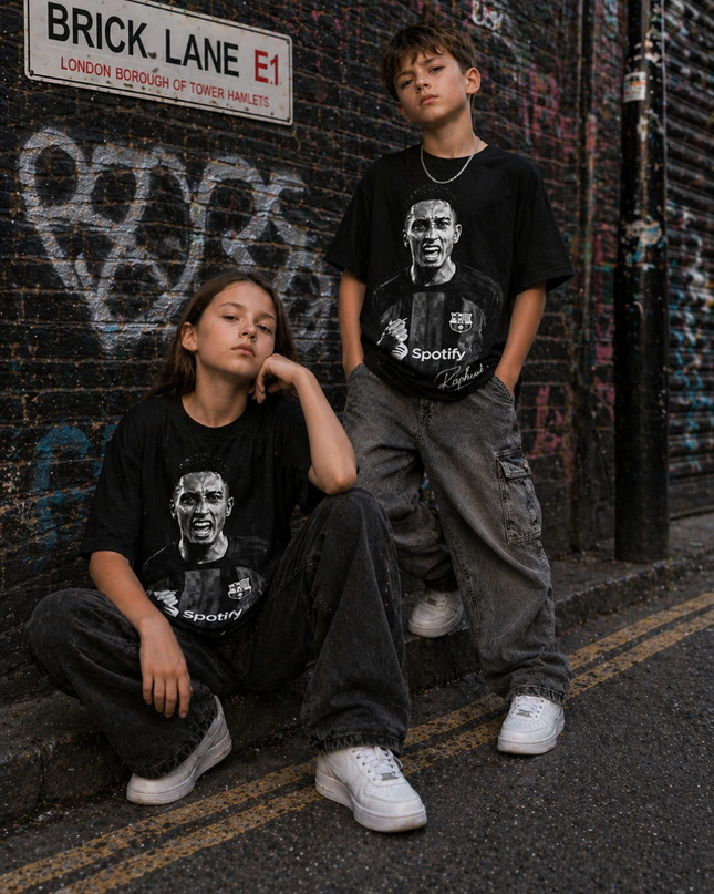 Raphinha Barcelona Kids Fan T-Shirt Vol. 2