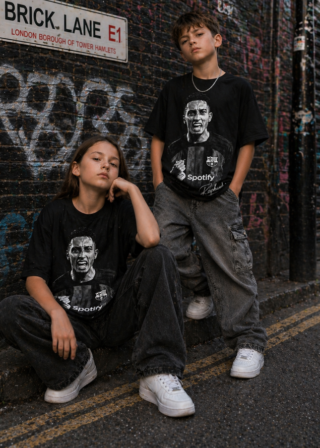 Raphinha Barcelona Kids Fan T-Shirt Vol. 2