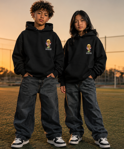 Neymar Jr Brésil #10 Célébration Silence Enfants Fan Sweat à Capuche