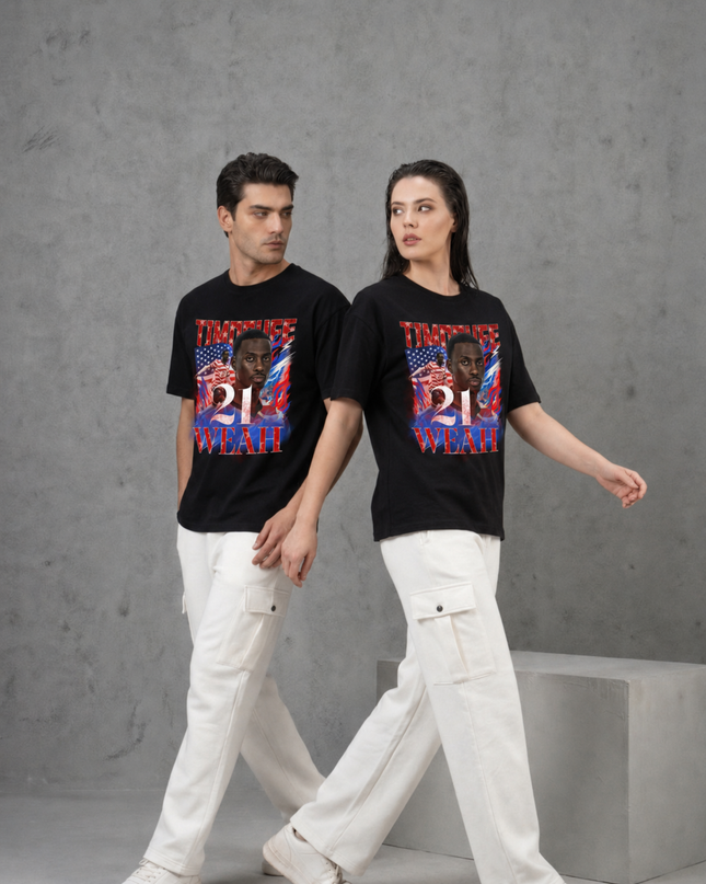 Timothee Weah USA #21 Unisex Fan T-Shirt