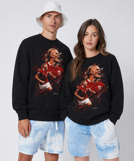 Erling Haaland Norway National Team Roar Unisex Fan Crewneck