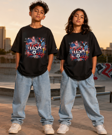 USA 2026 Graffiti Kids Fan T-Shirt