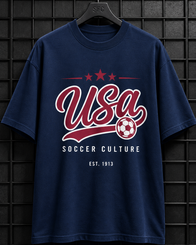 USA Soccer Culture Est. 1913 Kids Fan T-Shirt