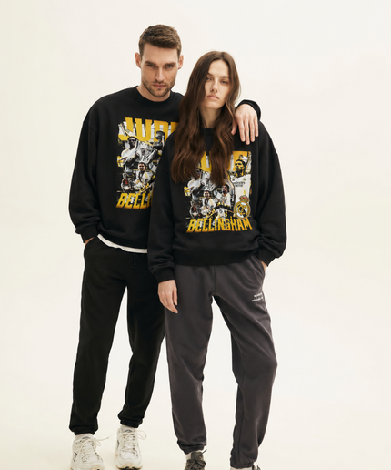 Jude Bellingham Real Madrid Bootleg Retro Gold Unisex Fan Crewneck