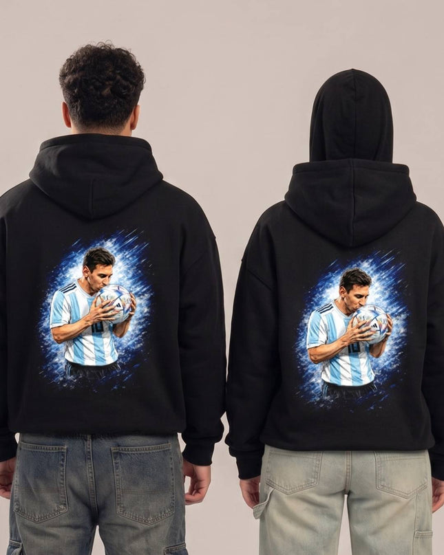 Lionel Messi Argentina Ball Kiss Unisex Fan Hoodie