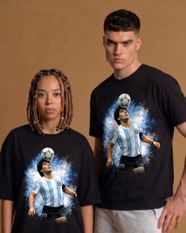 T-shirt Fan Argentine Coup de Tête Diego Maradona