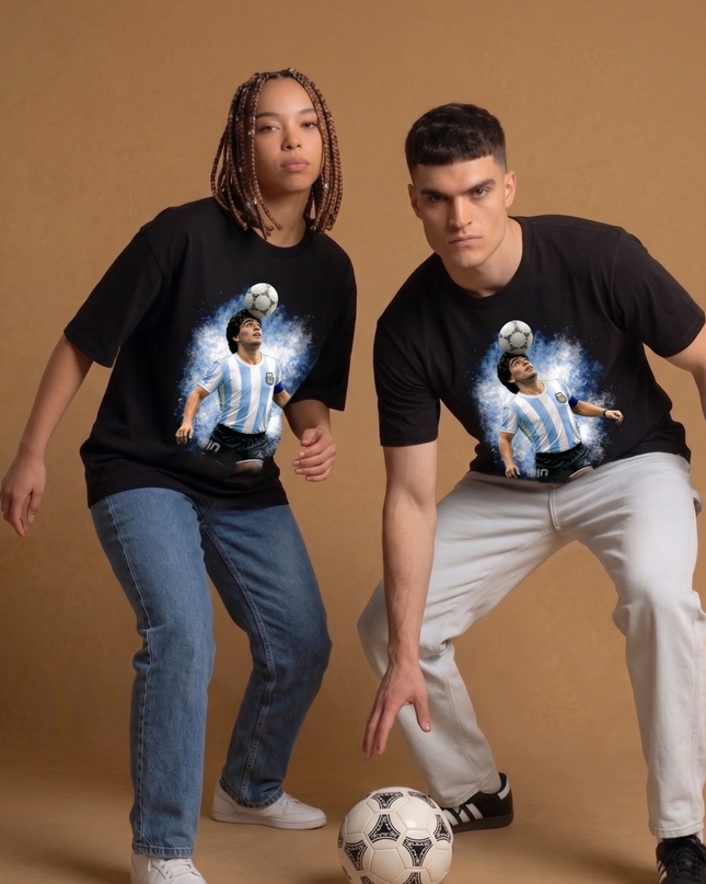 T-shirt Fan Argentine Coup de Tête Diego Maradona