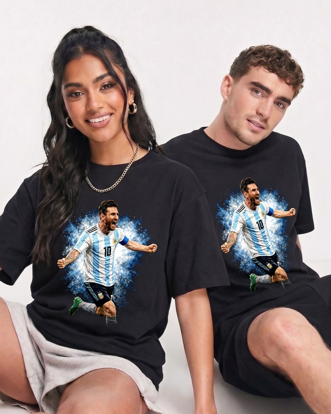 Lionel Messi Goal Celebration Argentina Fan T-Shirt