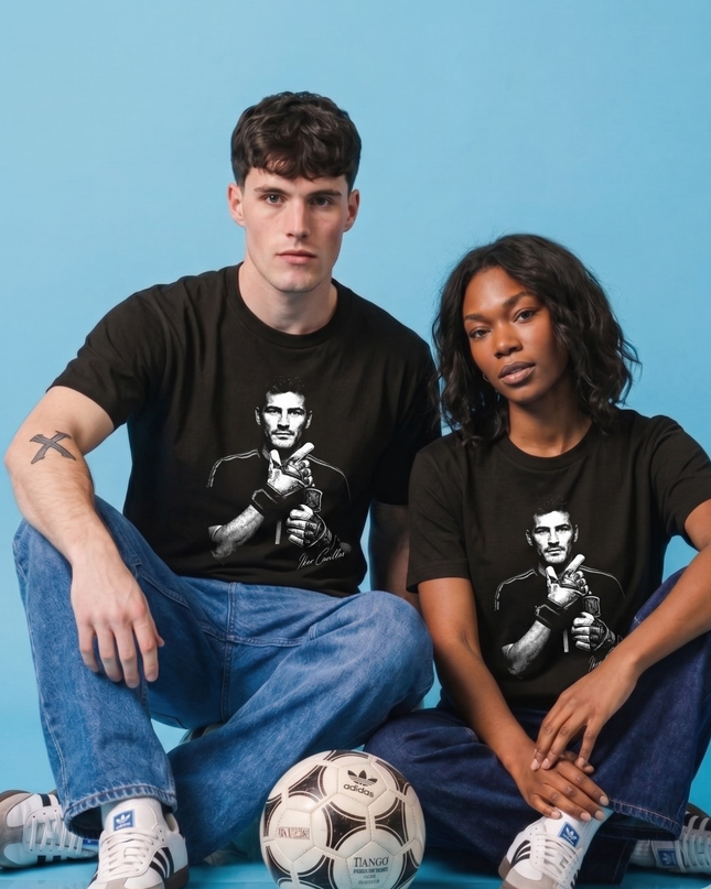 T-shirt unisexe de supporter Iker Casillas Espagne Gardien Légende Signature