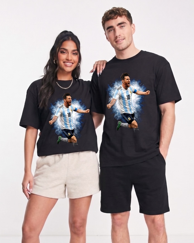 Lionel Messi Goal Celebration Argentina Fan T-Shirt
