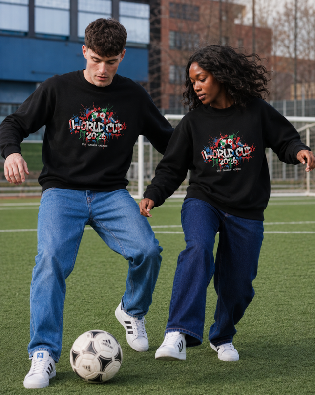World Cup 2026 Graffiti Splash USA Canada Mexico Unisex Fan Crewneck