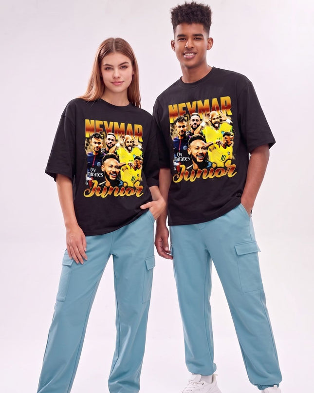 Neymar Junior Vintage Bootleg Collage Unisex Fan T-Shirt