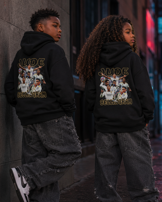 Sweat à Capuche Enfant Jude Bellingham Real Madrid UCL Collage