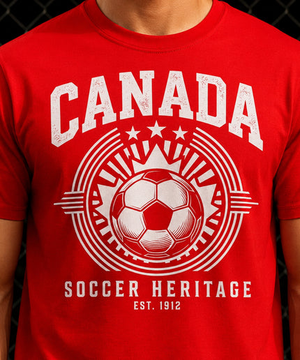 Canada Soccer Heritage Est. 1912 Kids Fan T-Shirt