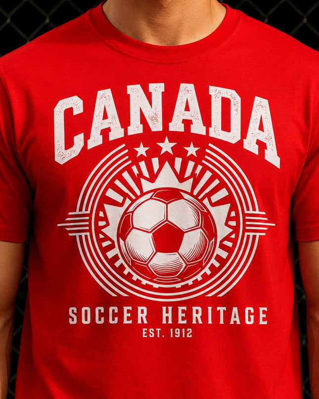 Canada Soccer Heritage Est. 1912 Unisex Fan T-Shirt