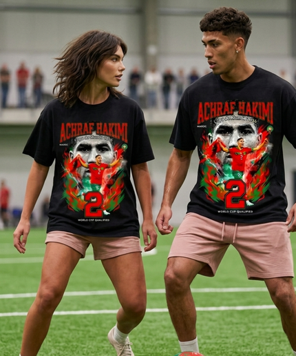 Achraf Hakimi Morocco #2 Copa do Mundo 2026 Unisex Fan T-Shirt
