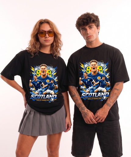 T-shirt unisexe fan de la Coupe du Monde de Football Écosse 2026 Édition Joueur