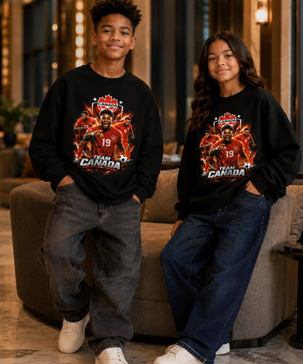 Team Canada 2026 Kids Fan Crewneck