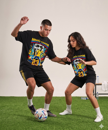 Moisés Caicedo #23 – Colombie Qualifié T-shirt unisexe pour les fans