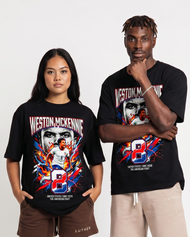 Weston McKennie #8 USA United States OWC 2026 The American Fight Unisex Fan T-Shirt