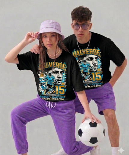 Federico Valverde #15 Uruguay Clasificado Soccer World Cup 2026 Unisex Fan T-Shirt