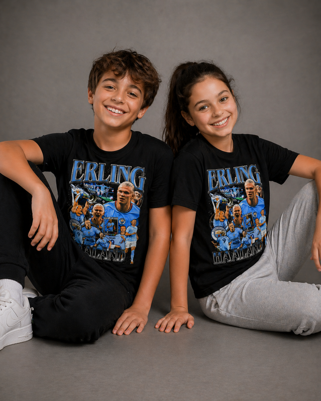 T-shirt enfant fan Erling Haaland Manchester City
