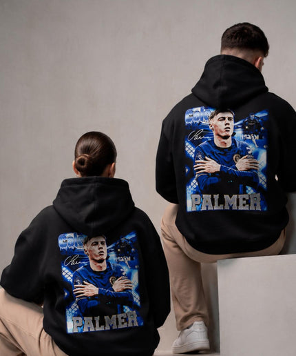 Cole Palmer Chelsea Signature Arms Crossed Portrait Unisex Fan Hoodie