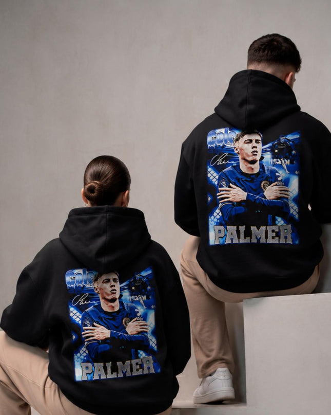 Cole Palmer Chelsea Signature Arms Crossed Portrait Unisex Fan Hoodie
