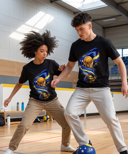Curaçao World Cup Trophy & Flag Fine Art Unisex Fan T-Shirt