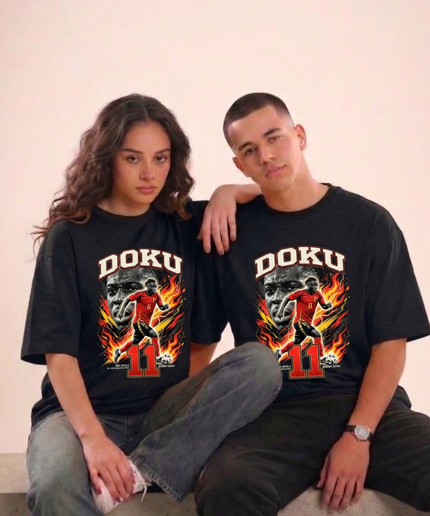 Jérémy Doku #11 – Red Devils Belgium World Cup 2026 Qualified Unisex Fan T-Shirt