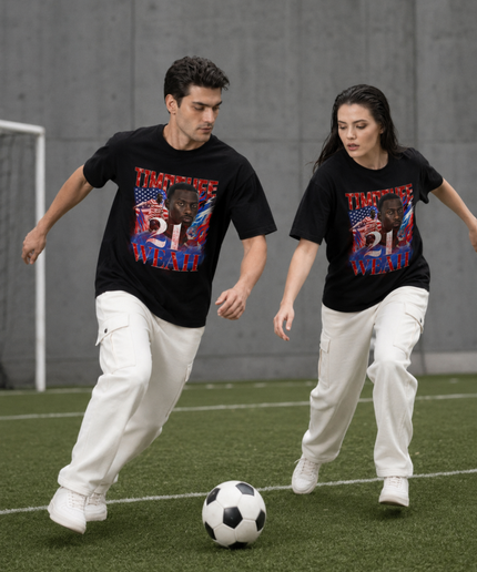 Timothee Weah USA #21 Unisex Fan T-Shirt