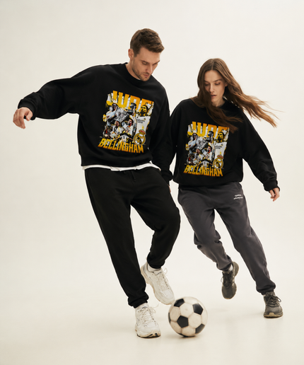 Jude Bellingham Real Madrid Bootleg Retro Gold Unisex Fan Crewneck