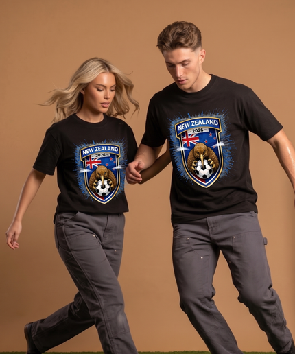 T-shirt unisexe fan Nouvelle-Zélande 2026 Kiwi Crest