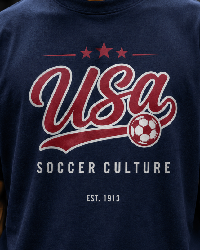 USA Soccer Culture Est. 1913 Kids Fan T-Shirt