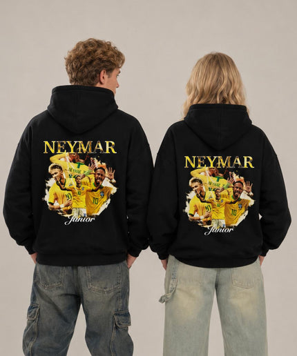 Neymar Junior Brésil Sweat à Capuche Vintage Unisexe pour Fans