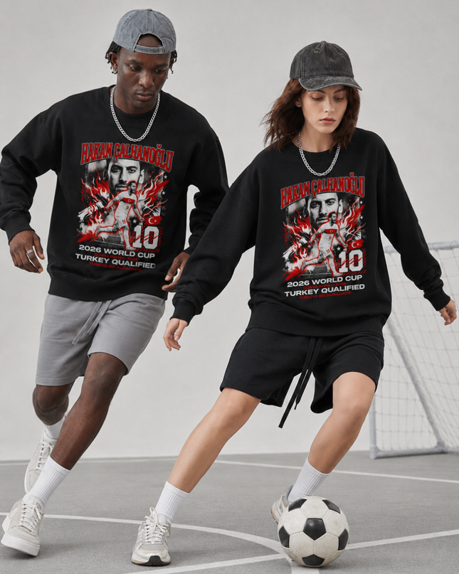 Hakan Çalhanoğlu Turkey WC 2026 Fire Unisex Fan Crewneck