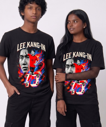 Lee Kang-In #18 South Korea National Team World Cup 2026 Unisex Fan T-Shirt