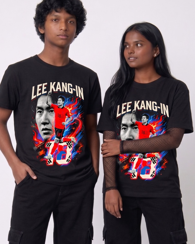 Lee Kang-In #18 South Korea National Team World Cup 2026 Unisex Fan T-Shirt
